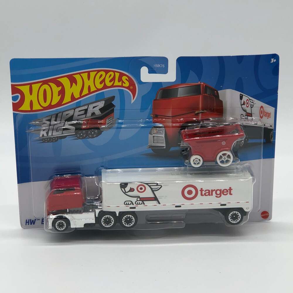New Hot Wheels Super Rigs Target Bullseye’s Big Rig Semi Truck & Shopping Cart